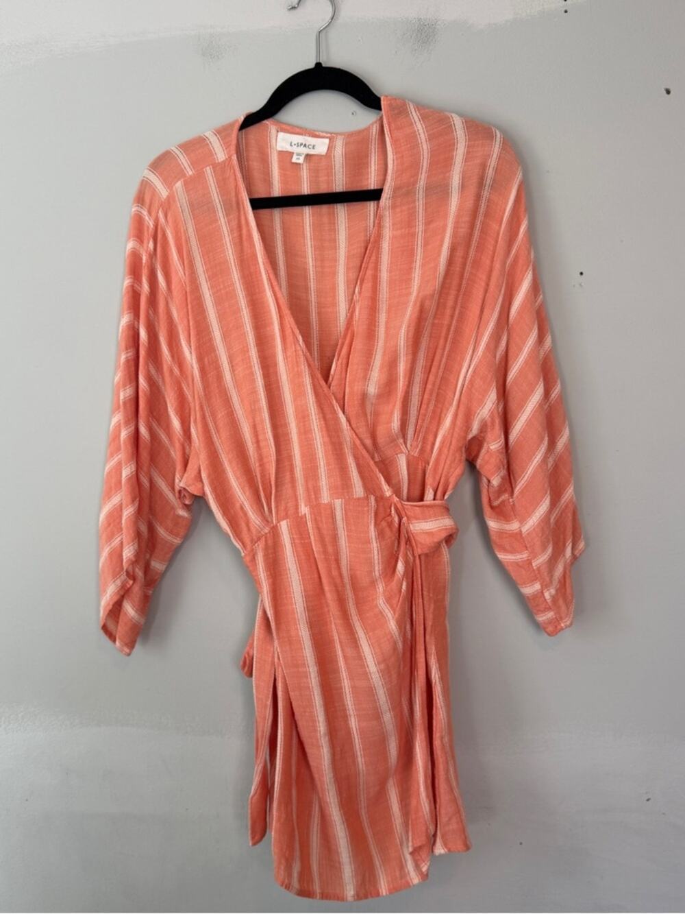 L*Space Pfeiffer Mini Striped Wrap Dress XS